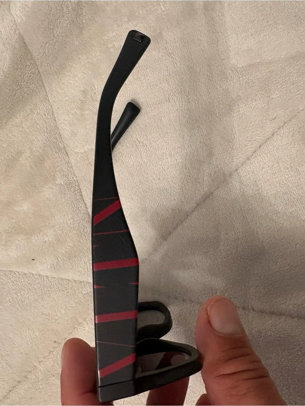 Valentino Black Sunglasses with Gradient Smoke Lenses